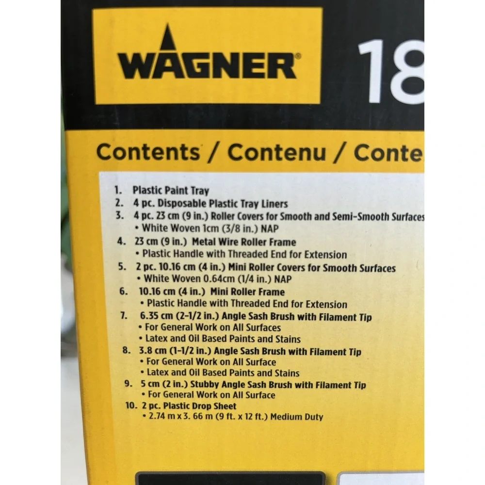 Wagner 18-piece Paint‎ Set . Brand New